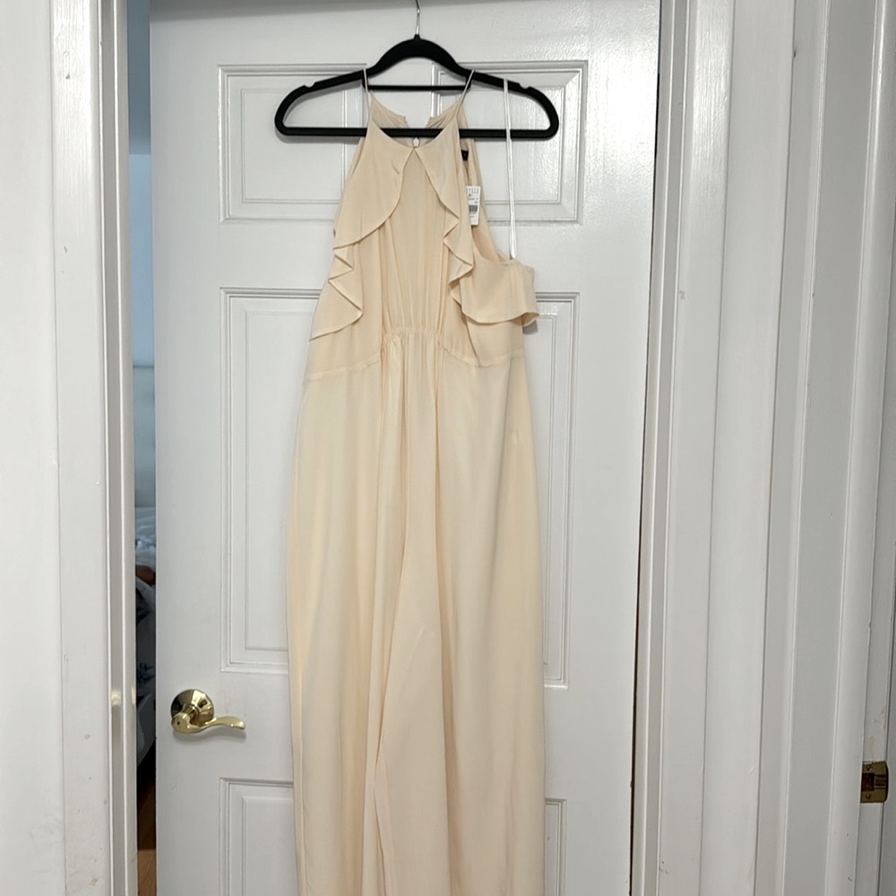 NWT ZIMMERMANN Cream Ivory Flutter Silk Sleeveless Jumpsuit Size 3 US 10